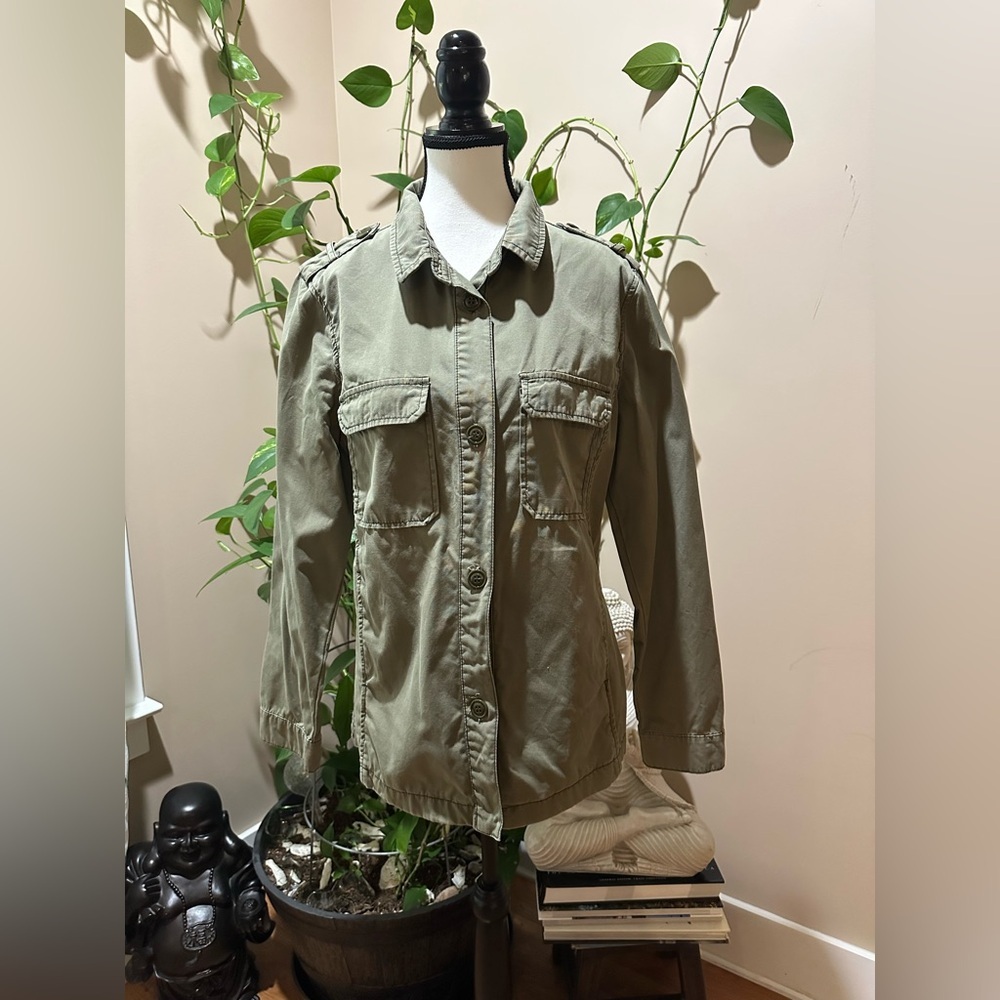 Ashley Mason Army Olive Green Utility Women's Jacket